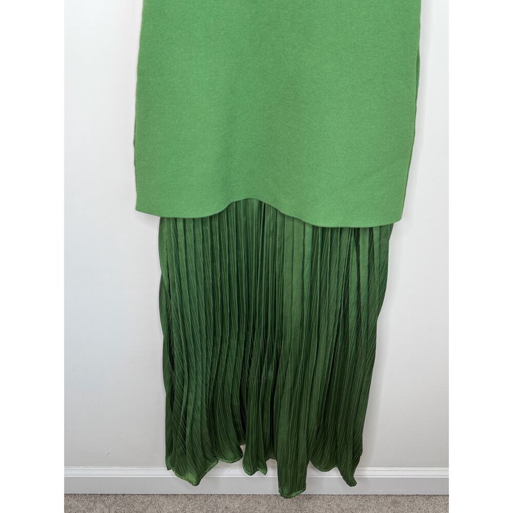 Zara Two-Tone Green Maxi Dress - Picture 10 of 10